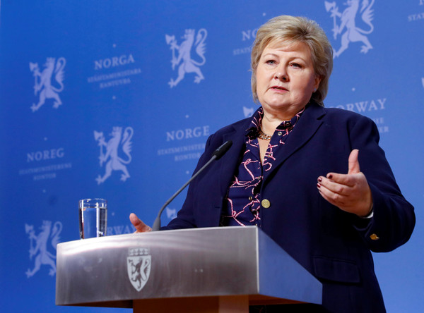 ▲挪威首相瑟爾貝克（Erna Solberg）。（圖／路透）