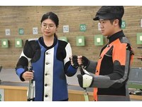 ▲▼射擊10公尺空氣步槍的林穎欣、呂紹全             。（圖／記者謝孟儒攝）