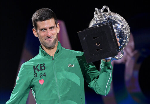 ▲澳網喬科維奇(Novak Djokovic)奪冠。（圖／達志影像／美聯社）