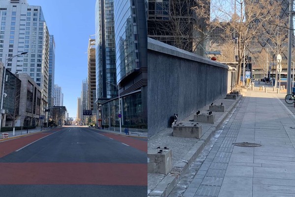 ▲▼ 北京國貿附近一個人也沒有,就像空城般安靜。(圖/翻攝自人民日報臉書) ▲▼ 北京國貿附近一個人也沒有,就像空城般安靜。(圖/翻攝自人民日報臉書)