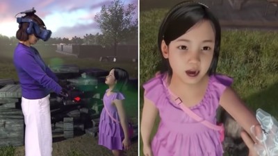 現代觀落陰！透過VR實境「重逢七歲癌逝女兒」 母哭到全身顫抖