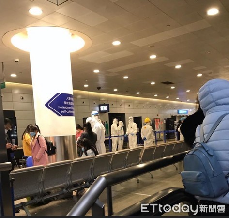 ▲上海浦東機場入境檢疫情況。（圖／受訪者提供）