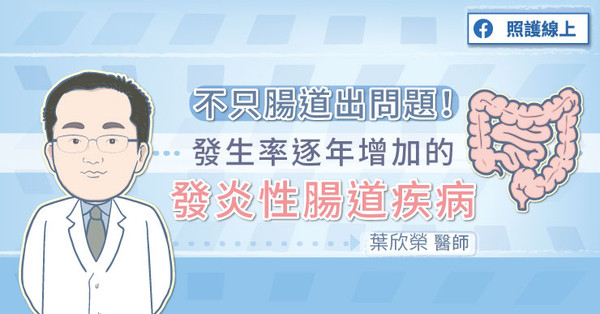 ▲發生率逐年增加的發炎性腸道疾病。(圖/照護線上)