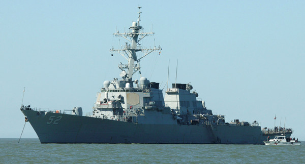 ▲▼貝瑞號驅逐艦（USS Barry DDG-52）編在美軍第六艦隊旗下。（圖／達志影像／美聯社）