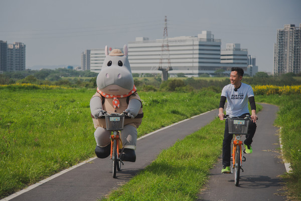 ▲新竹17公里南港站啟用,新竹左岸騎單車 。（圖／新竹市政府提供）
