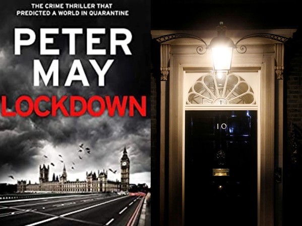 ▲▼蘇格蘭作家梅伊（Peter May）2005年完成驚悚小說《封鎖》（Lockdown），描繪出疫情爆發下人民的生活景況。（合成圖／左翻攝自amazon；右取自路透）