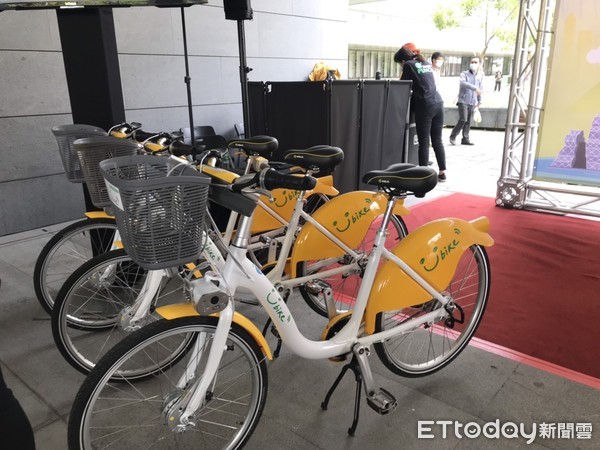 ▲高雄市公共自行車7月1日全面升級YouBike微笑腳踏車     。（圖／記者洪靖宜攝）