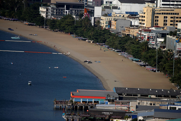 ▲泰國芭達雅（Pattaya）從9日下午2點起對外封閉21天。（圖／路透）