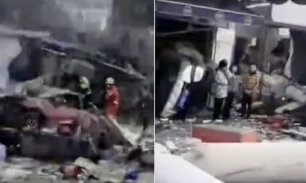 ▲▼福州連結車撞民宅9死8傷!煞車失控側翻「2棟房子變廢墟」。(圖/翻攝微博) ▲▼福州連結車撞民宅9死8傷!煞車失控側翻「2棟房子變廢墟」。(圖/翻攝微博)