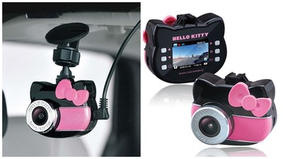 超可愛！少女風「Kitty行車記錄器」　內建凱蒂貓語音：小心開車唷❤