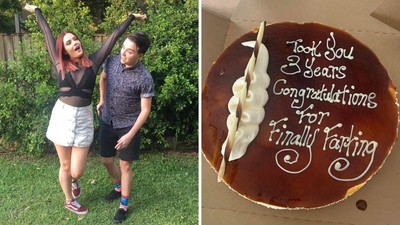 交往3年不忍了！　女友首次「當面放屁」　白目男友送上蛋糕慶祝