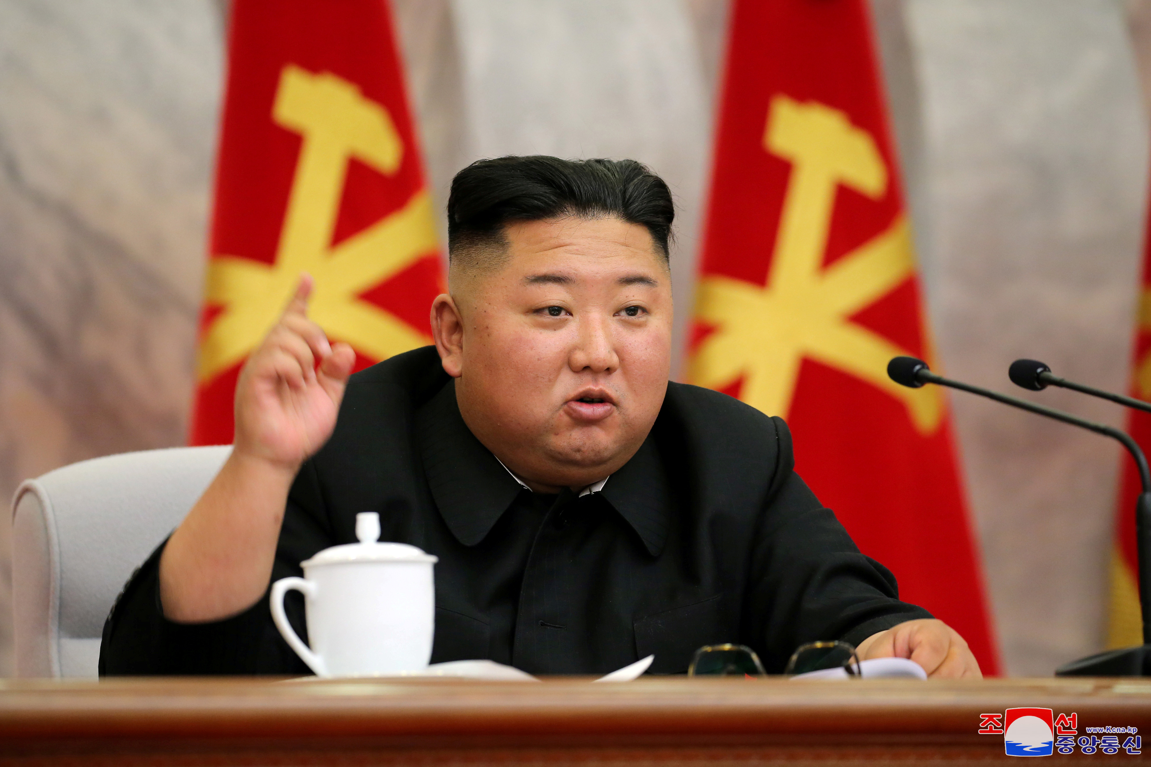 ▲▼北韓領導人金正恩主持勞動黨中央軍事委員會會議。（圖／路透）