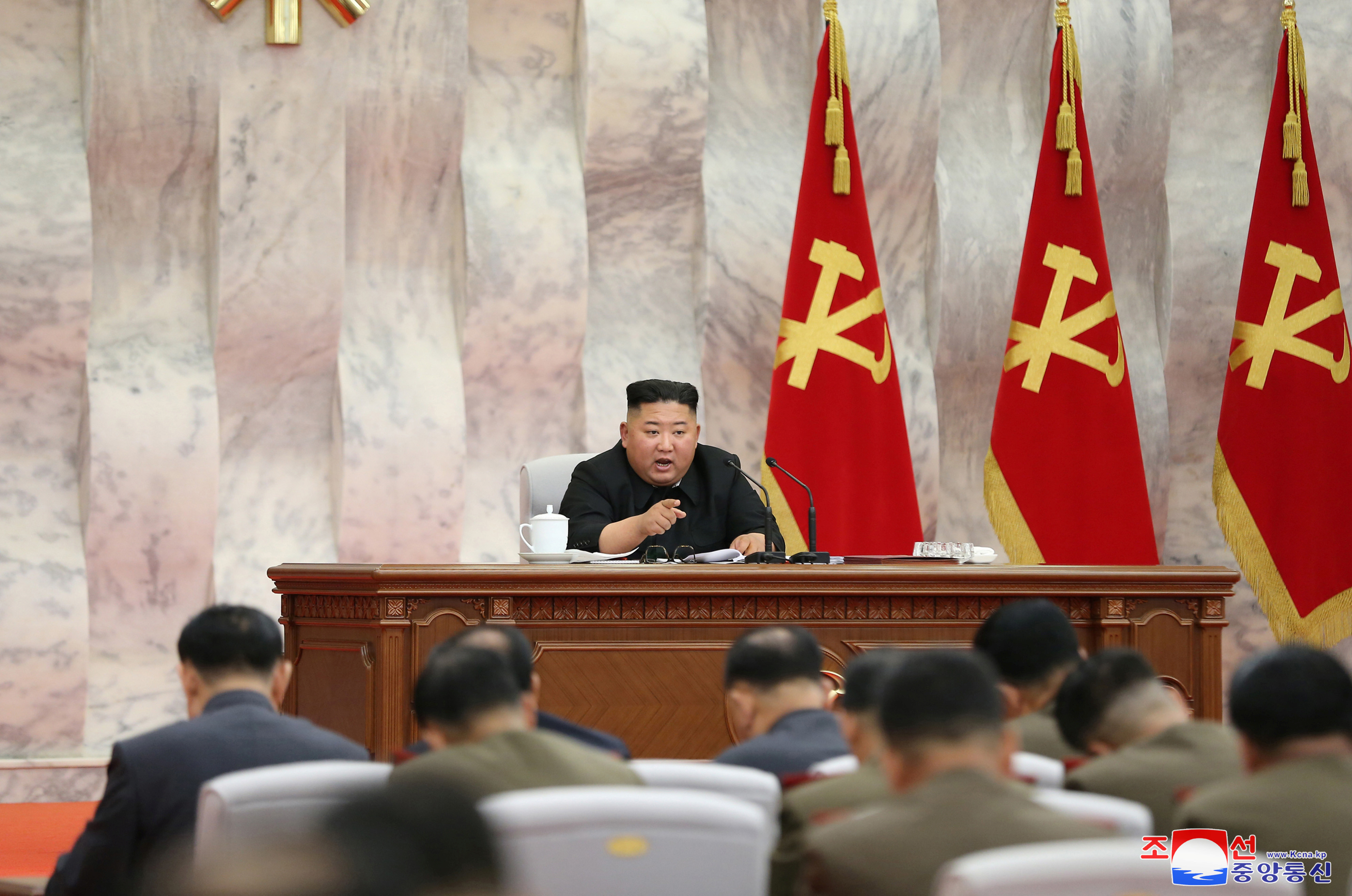 ▲▼北韓領導人金正恩主持勞動黨中央軍事委員會會議。（圖／路透）