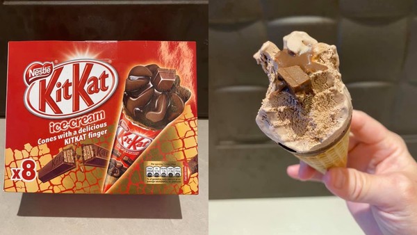 ▲▼好市多販售整盒KitKat巧克力旋風甜筒。（圖／網友授權提供）