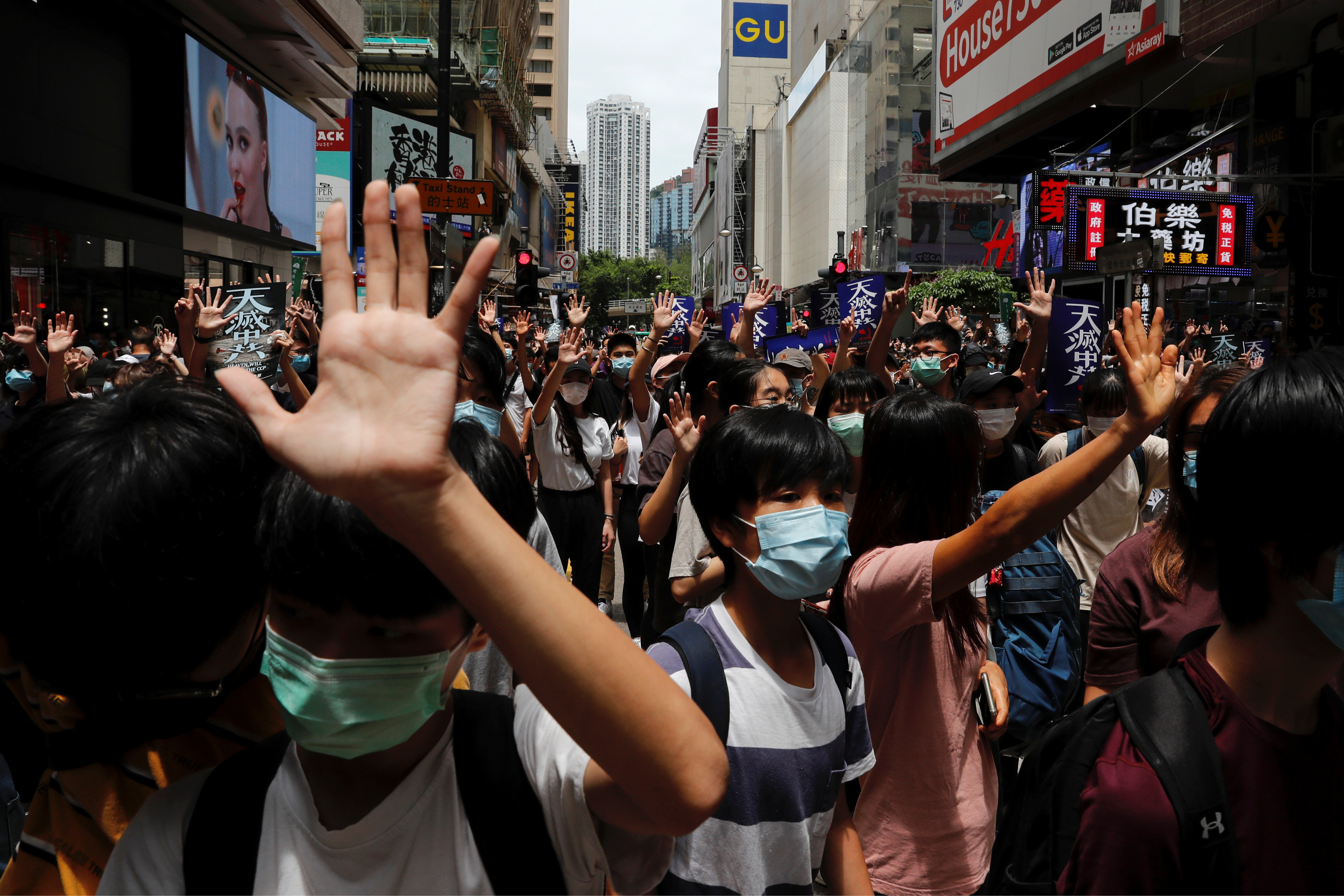 ▲▼香港,反送中,反修例,國安法,港版國安法。（圖／路透社）