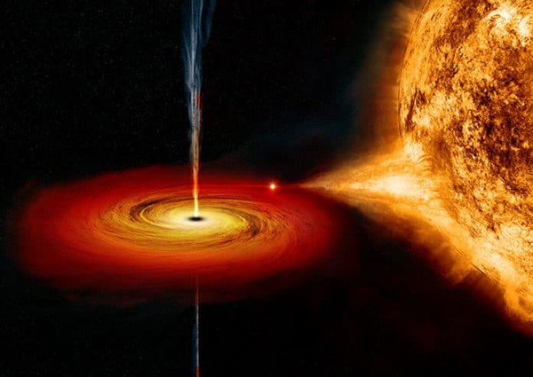 ▲黑洞噴流。（示意圖／翻攝自NASA官網）