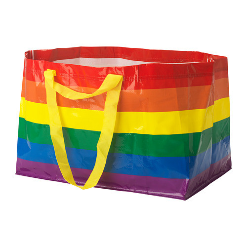 ▲ikea彩虹購物袋。（圖／翻攝自ikea.com.tw）