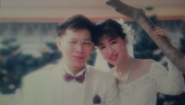 ▲▼柯文哲跟陳佩琪的結婚照。（圖／翻攝陳佩琪臉書）
