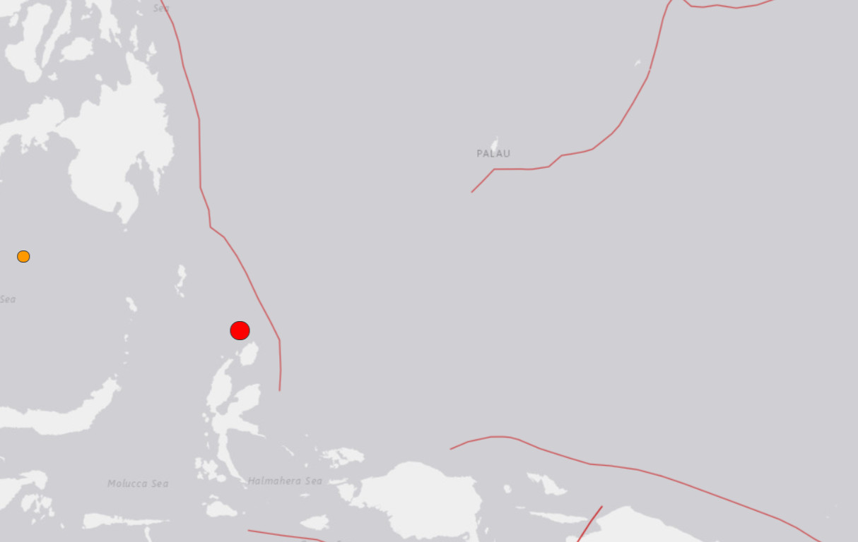 ▲▼ 印尼發生6.8級地震（圖／翻攝自USGS）