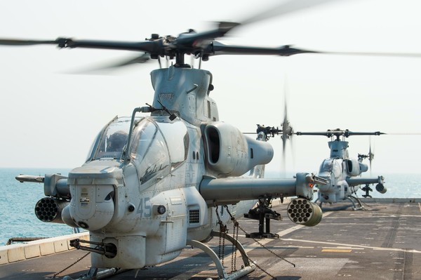 ▲美方同意出售的AH-1Z，目前是美國陸戰隊的第一線攻擊直升機主力。（圖／USN）
