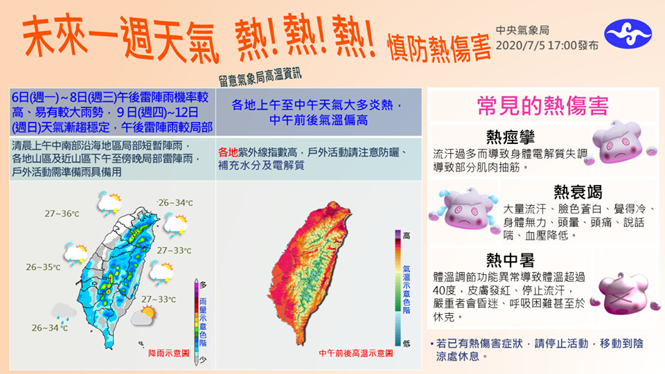 ▲▼一周天氣。（圖／中央氣象局）