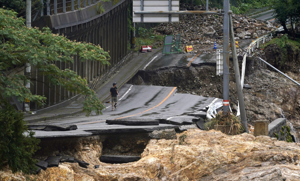 ▲▼日本九州豪雨。（圖／路透）