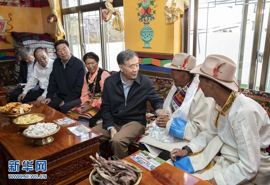 ▲▼大陸全國政協主席汪洋近日在西藏調研。（圖／翻攝新華社）