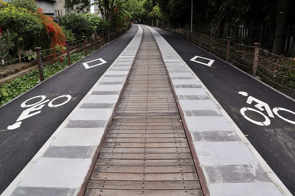 ▲嘉義市環狀自行車道優化、串聯工程預計年底完工 。（圖／嘉義市政府提供）