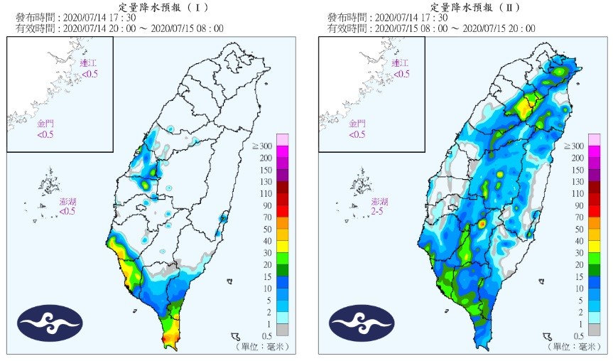 影／熱帶低壓不排除明登陸台灣！「2地區」整天斷續有雨　午後降雨熱區曝