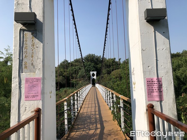 ▲華陽吊橋將進行垂吊索工程。（圖／彰化縣政府提供）