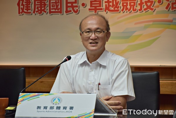 ▲▼ 體育署代理署長林騰蛟首場體育署例行記者會 。(圖/記者謝孟儒攝) ▲▼ 體育署代理署長林騰蛟首場體育署例行記者會 。(圖/記者謝孟儒攝)
