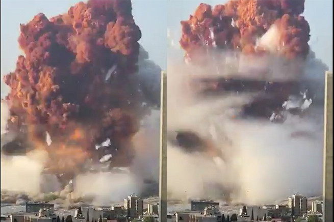 ▲▼黎巴嫩大爆炸。（圖／翻攝自推特／@bennyjohnson）