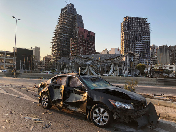 ▲▼ 黎巴嫩首都貝魯特4日發生大爆炸，迄今超過100人死亡，4000多人受傷，且有多人失蹤 。（圖／路透）
