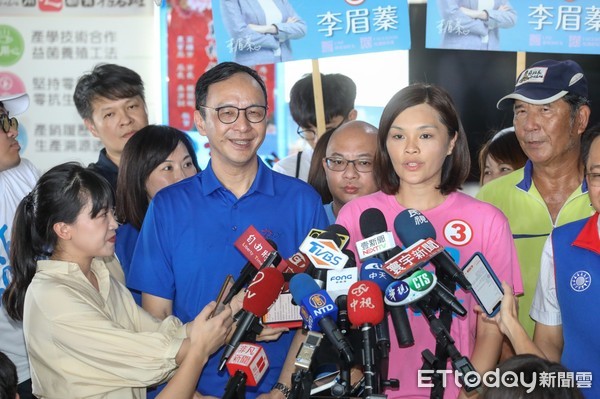 ▲朱立倫為李眉蓁輔選 。(圖/朱立倫團隊提供) ▲朱立倫為李眉蓁輔選 。(圖/朱立倫團隊提供)