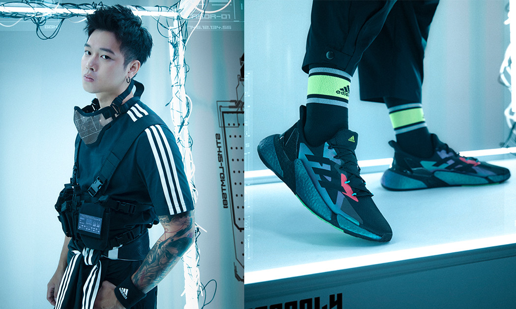 貝克漢、張鈞甯聯手演繹adidas X9000科技跑鞋，金曲饒舌超新星高爾宣顛覆想像搶先著用（圖 品牌提供）