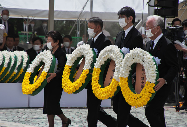 ▲長崎原爆75周年紀念儀式。（圖／達志影像／美聯社）