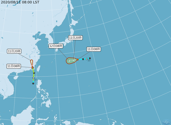 ▲▼熱帶性低氣壓。（圖／中央氣象局）