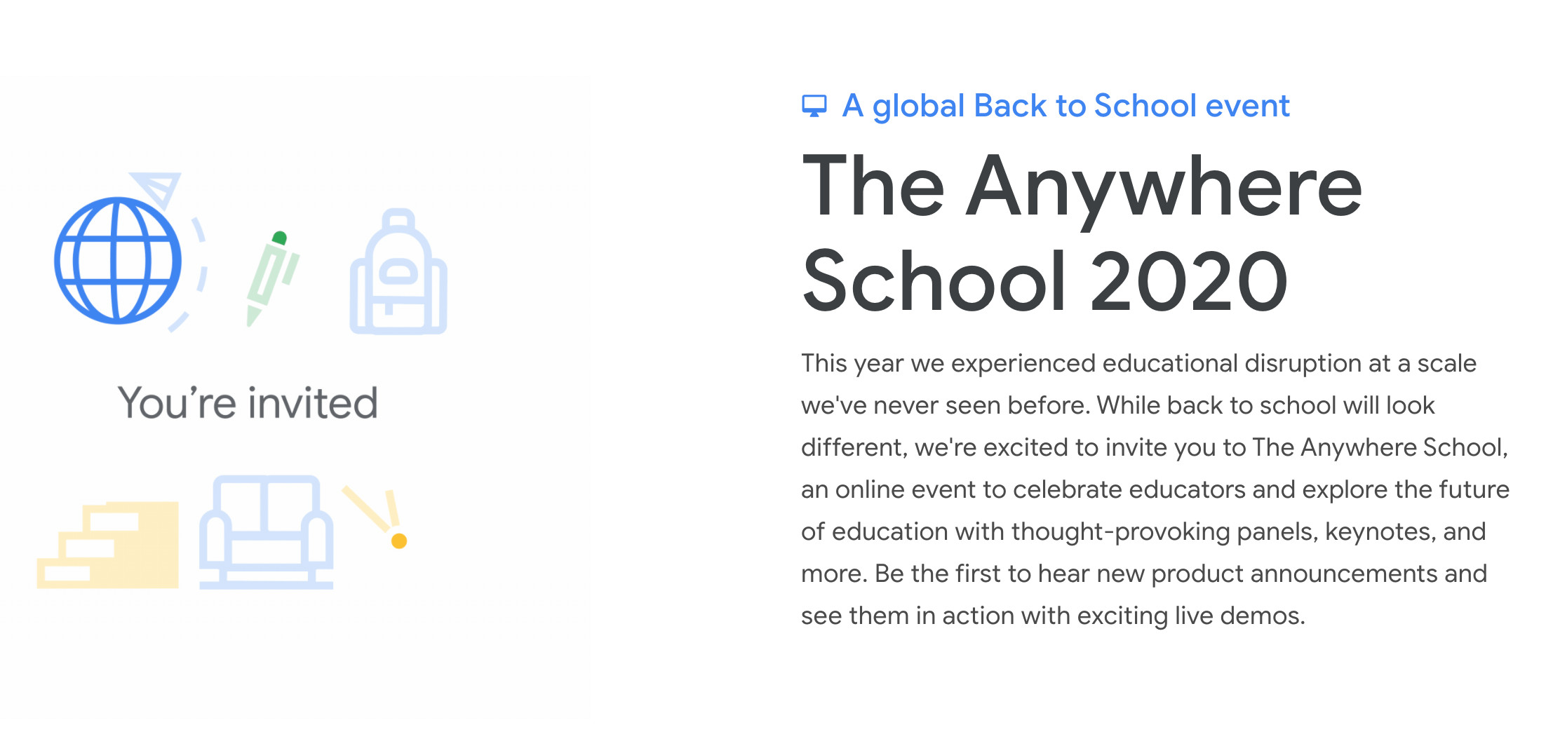 ▲▼Google為了學生族群，推出了「The Anywhere School」線上活動。（圖／翻攝自Google官網）