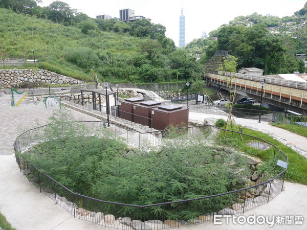 ▲北市麟光站附近的「黎和生態公園」。（圖／記者彭懷玉攝）