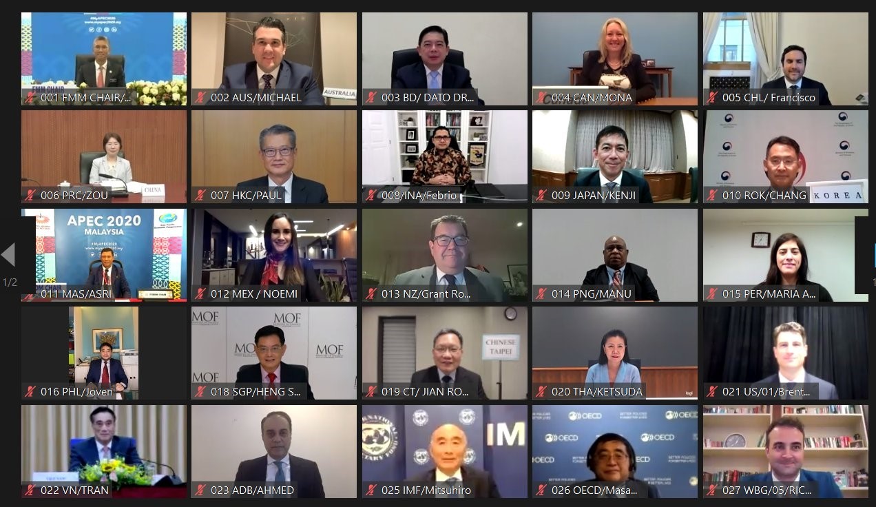 ▲▼2020 APEC 財政部長視訊會議照片。（圖／財政部提供）