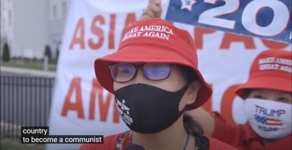 ▲▼一位自稱來自中國的亞裔女士，譴責民主黨想讓美國變成共產國家。（圖／翻攝自Donald J Trump YouTube）
