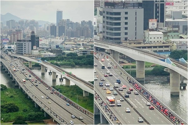 ▲板橋大漢橋車禍。（圖／翻攝臉書「我是板橋人 我愛板橋區」）