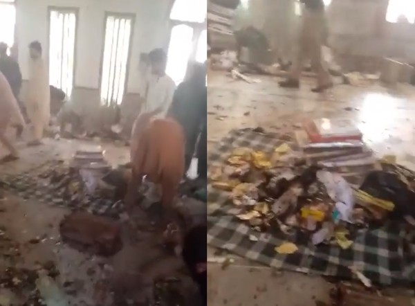 ▲▼ 巴基斯坦一所宗教學校爆炸。（圖／翻攝自推特）