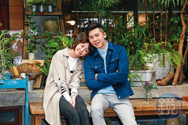 因合演偶像劇《1006的房客》，李國毅（右）與謝欣穎（左）成為好友。