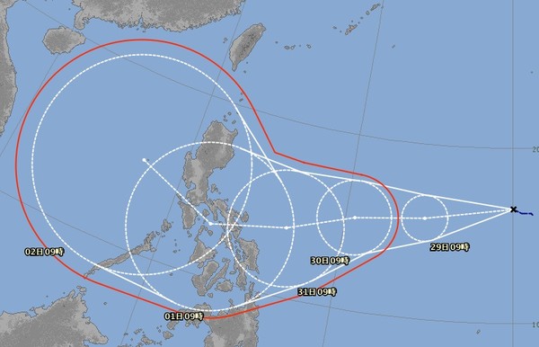 ▲▼天鵝颱風今明可能生成。（圖／翻攝自日本氣象廳）