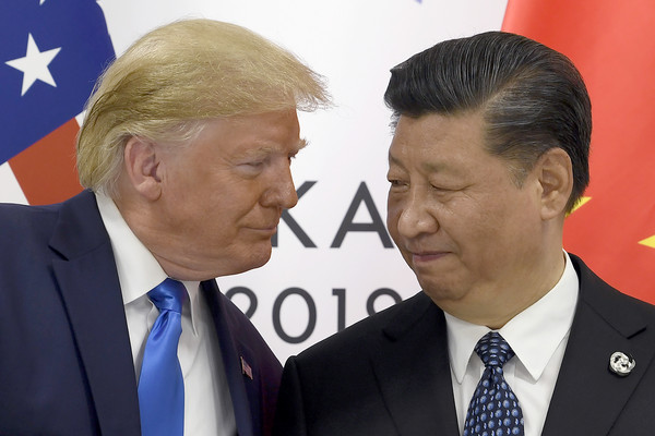 ▲▼美國總統川普與中國國家領導人習近平2019年於大阪G20高峰會見面。（圖／達志影像／美聯社）