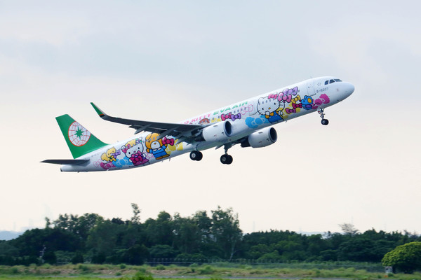 ▲▼長榮航空Hello Kitty友誼機。（圖／長榮航空提供）。