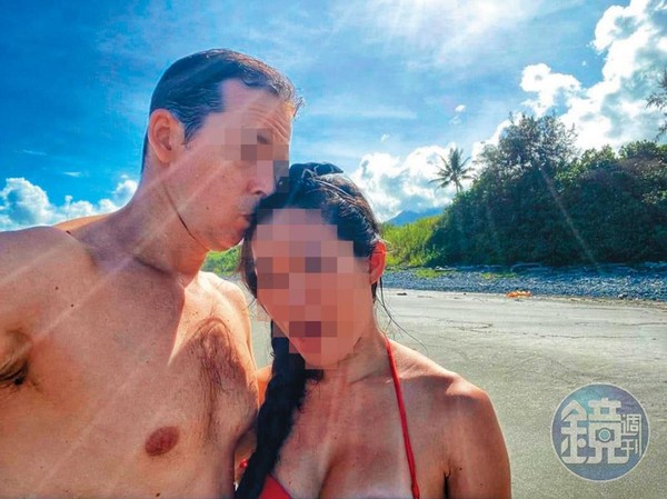 台北歐洲學校高階主管尼可拉斯與H小姐交往時,2人曾留下不少甜蜜合照。(讀者提供)