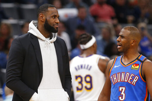 ▲▼保羅可能轉戰湖人聯手好友詹姆斯?(圖/達志影像/美聯社) ▲▼保羅可能轉戰湖人聯手好友詹姆斯?(圖/達志影像/美聯社)