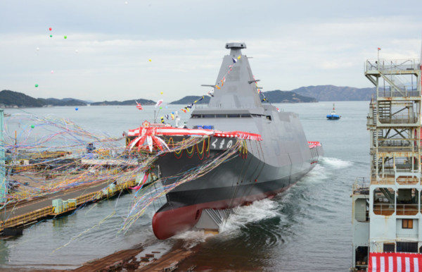 ▲▼日本最新型的隱形多功能護衛艦「平成30年度多用途護衛艦」（30FFM）熊野號。（圖／翻攝自防衛省 海上自衛隊twitter）